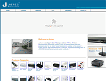 Tablet Screenshot of justec.com.tw